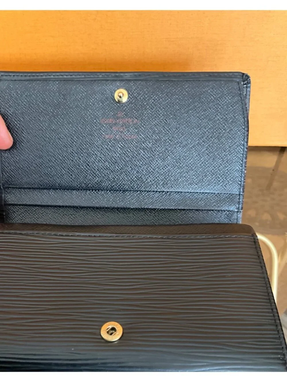 Louis Vuitton Black Epi Leather Wallet Fabulous & Fancy For The Elite